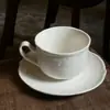 En stock: Platos llanos de cerámica repujada estilo francés, platos de cerámica vintage con diseños florales, platos de cerámica, platos para bistec y platos de postre