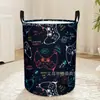 Cesta de Ropa Sucia con Dibujos de Venta Caliente Transfronteriza Cesta Plegable de Almacenamiento Multiestilo Artefacto para Organizar la Ropa del Hogar Modelo de Venta Caliente