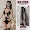Lencería Sexy Abrigo de Cuero Barnizado Tres Puntos de Unión Tackle de Piel Pui Yujie Uniforme de Tentación