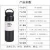 Copo de Elemento Simples Estilo Japonês Transfronteiriço Aço Inoxidável 304 Caneca de Café Alça Tampa Plana Copo de Água Esportivo Portátil