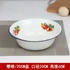 Tazones de esmalte estilo nostálgico, incluyendo tazones profundos, tazones poco profundos y tazones de sopa de esmalte con borde plano, tazones pequeños, tazones profundos, tazones multiusos y tazones mezcladores clásicos de esmalte