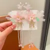 Accesorios para el Cabello con Borlas Antiguas para Niños Super Hada Estilo Chino Hanfu Tocado Femenino Flor Perla Pasador para el Cabello Pasador para el Cabello de Niña Princesa