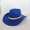 Sombrero de Vaquero Tachonado Transfronterizo Temática del Día de la Independencia de América Estilo Occidental Sombrero para el Sol Sombrero de Fiesta para Festival de Música de Mujeres