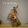 Adornos de Talla de Raíz de Ciprés de Acantilado de Taihang, Tallas de Madera Natural de Forma Libre de Guanyin y Maitreya, Artículos de Regalo, Artesanías de Madera Añeja
