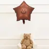 Pegatinas de Globo con Cara Sonriente de Papel de Aluminio en Forma de Corazón Flotando en el Aire Decoración de Cumpleaños Accesorios para Fotos de Fiesta Arreglo de Escena Creativo
