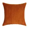 Venta Caliente Transfronteriza Estilo Lujo Ligero Hogar Hotel Color Sólido Rayado Simple Funda de Cojín Decorativo Sin Relleno Venta al por Mayor