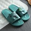 Sandalias y pantuflas de verano para mujer, bonitas, para el hogar, para baño interior, con suela gruesa, antideslizantes, para parejas, con dibujos animados, para hombre