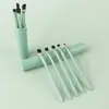 Set de Brochas de Maquillaje de 5 Piezas Personalizado, Superventas Transfronterizo, Rubor de Maquillaje Portátil, Brocha para Base, Brocha para Sombra de Ojos, Herramienta de Pincel para Cejas