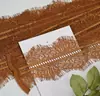 Tela de Borde de Encaje de pestañas de Doble Cara de 3 m de Largo para Decoración de Escote de Vestido, Borde de Encaje Bordado Hueco
