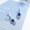 Estilo Nuevo Europeo y Americano Simple Lágrimas de Ángel Microincrustado con Diamante Gotas de Agua Hebilla de Oreja Pendientes Ins Joyería Transfronteriza