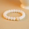 Pulseira de gato com garra de gato de carvão, raiz de Bodhi, feminina, jade branco natural, Bodhi macio, para enrolar no dedo, pulseira de Bodhi de mão