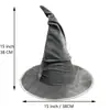 Sombrero Mágico de Fieltro de Gandalf Sombrero de Mago para Halloween Fiesta de Baile del Festival Sombrero de Bruja Sombrero Puntiagudo Plegado Sombrero de Fiesta para Actuación