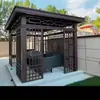 La Fábrica Produce Pérgolas de Aleación de Aluminio para Sombra, Pabellones de Jardín para Exteriores, Refugios a Prueba de Lluvia para Fiestas y Patios Solares Estilo Chino para Uso en Exteriores