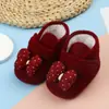 Directo del fabricante: Zapatos de algodón de invierno para bebés de 0 a 12 meses, zapatos pre-caminantes unisex, calcetines de terciopelo, zapatos para niños pequeños de suela suave