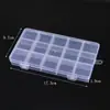 Caja de Almacenamiento Transparente de Plástico Fijo para Ranuras de Tarjetas Caja de Embalaje para Joyería Accesorios de Joyería DIY Caja para Cuentas Caja de Embalaje para Cuentas de Arroz
