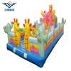 Castillo Inflable Exterior Tobogán Nuevo Equipo de Juego para Niños Tobogán Inflable Trampolín Ataque de Tiburón Gigante Fabricante Personalizado