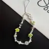 Corrente de Celular Original Feita à Mão Estilo Verão Ins Fofo Fresco Capa de Celular Cordão DIY com Contas Alça para Câmera Ccd