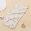 Toalla de Gasa de Cuatro Capas para Niños Toalla Antideslizante para Bebé Absorbente de Secado Rápido Guardería Toalla Facial para Bebé Gasa de Algodón Toalla Pequeña