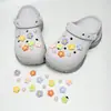 Nuevos dijes para zapatos estilo Bosque de Primavera y Verano con Flores de Cerezo y Melocotonero para Zuecos de Delfín Pequeño, Zapatillas Rosas para Niña Accesorios DIY