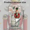 Soldado Cascanueces Retro Pegatina Electrostática de Vidrio para Ventana Sin Pegamento Sin Daño al Vidrio Decoración de Ambiente Festivo para Ventana de Sala de Estar