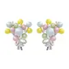 Pendientes de ramo de perlas dulces creativos de estilo ins para mujer, diseño exquisito de nicho, pendientes delicados y versátiles