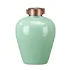 Fábrica de origen botella de vino vacía de cerámica 1.5L/3kg tarro de vino de ciruela Jingdezhen olla de vino sellada de alta gama