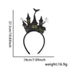 Diadema Divertida de Dibujos Animados para Halloween Accesorios para el Cabello Decoraciones para Fiesta Temática del Festival de Fantasmas Diadema de Murciélago Araña Hebilla para la Cabeza