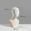 Loja de Roupas Adereços Coloridos de Cabeça de Veludo Suporte de Exibição de Chapéus Manequim de Cabeça Suporte de Exibição de Modelo Exibição de Corpo Inteiro