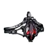 Nuevo Anillo Oscuro TEMU Anillo de Circonita Roja Lava Retro Marqués Negro Pistola Anillos de Pareja Mujer
