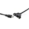 Mini USB macho com chave de fenda e furo para parafuso pode ser fixado linha de extensão mini USB 5 pinos boca com painel de orelha linha