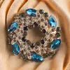 Moda Retro Lujo Ligero Broche Bauhinia Elegante Pin de Cristal Accesorios para Chaqueta de Traje Listos para la Venta