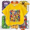 Camiseta Infantil de Manga Curta Tema Restaurante da Suzi Verão Homem Melancia Desenho Animado Meninos Top 100% Algodão