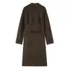Z Estilo Europeo y Americano Transfronterizo 2026 Nuevo Trench Elegante y de Moda para Mujer con Cinturón 4968021