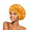 Gorro de ducha de confinamiento de ala ancha más vendido de Amazon, diadema de alta elasticidad, gorro para el cuidado del cabello de salón de belleza, gorro de noche de satén para mujer