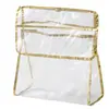Bolsa colgante de almacenamiento impermeable para baño, dormitorio, montada en la pared, bolsa colgante para puerta para ropa, no requiere taladro, impermeable y a prueba de humedad