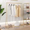 Expositor de loja de roupas simples, cabide de chão dourado para roupas femininas, cabide de ferro para bolsas