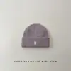 Gorro de Punto Bordado Little N para Hombre y Mujer, Sencillo, Moderno y Versátil Gorro Protector para los Oídos para Niños, Cálido y a Prueba de Frío para Otoño e Invierno