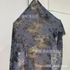 Tecido Floral Vintage com Renda de Imitação Flor Queimada para Primavera e Verão Leve, Respirável, Design Vazado, Elegante Tecido de Renda