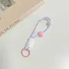 Llavero Cuerda Tejida Nudosa Colorida Hecho a Mano DIY Creativo Estilo Corto Correa de Muñeca Desmontable para Teléfono y Bolsa