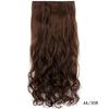 Peluca Transfronteriza Fabricante Mayorista Clip de Una Pieza Extensiones de Cabello Largo Rizado de Cinco Clips Piezas de Peluca de Comercio Exterior Europeo y Americano