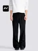 Pantalones de Traje Rectos Acampanados Estilo Americano Vintage para Hombres y Mujeres, Corte Limpio, Versátiles, Caída Suave, Adelgazantes, Pantalones Largos Casuales
