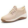Novos Mocassins Slip-on de Solado Macio Sapatos Pequenos de Couro Solado Grosso Sapatos Preguiçosos de Feijão One-Step Sapatos Confortáveis para Maternidade Dropshipping Transfronteiriço