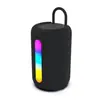Caixa de som Bluetooth sem fio com luzes coloridas, caixa de som portátil de alta qualidade para exterior com subwoofer SH-319