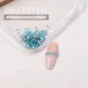 Zirconia Nuevo Súper Brillante Fondo Plano 1.5 Cuadrado Uñas Arte Pedrería Irregular de Colores Pegatinas Cuadradas Pequeñas para Uñas Decoraciones de Pedrería