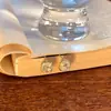 Pendientes de Diamantes Cuadrados Pequeños Multicolor, Elegantes y Sencillos, Nuevos Pendientes de Lujo de Moda con un Toque de Alta Gama