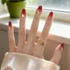 2026 Nuevo Arte de Uñas Degradado de Granada Uñas Portátiles Arte de Uñas Rojo Ancola Estilo Ojo de Gato de Gama Alta Pegatinas de Uñas Blanqueadoras