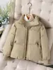 Chaqueta Acolchada de Algodón Engrosado para Mujer, Abrigo de Invierno de Algodón de Alta Gama, Chaqueta Acolchada Holgada, Abrigo Corto de Invierno, Cálido A9361