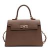 Bolsa Kelly estilo coreano, simples, elegante, leve, luxuosa, portátil, casual, elegante, cor sólida, bolsa crossbody de alta qualidade para mulheres