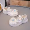 Zapatos de Cuero para Niñas de Dibujos Animados Zapatos de Princesa 2026 Primavera Nuevos Zapatos de Cristal para Niños Suela Suave Zapatos para Bebés Zapatos Individuales para Niñas Pequeñas