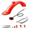 Adecuado para Accesorios de Guardabarros Trasero para Patinete Eléctrico 1S Pro M365 Juego de Tapa de Silicona y Soporte para Luz Trasera